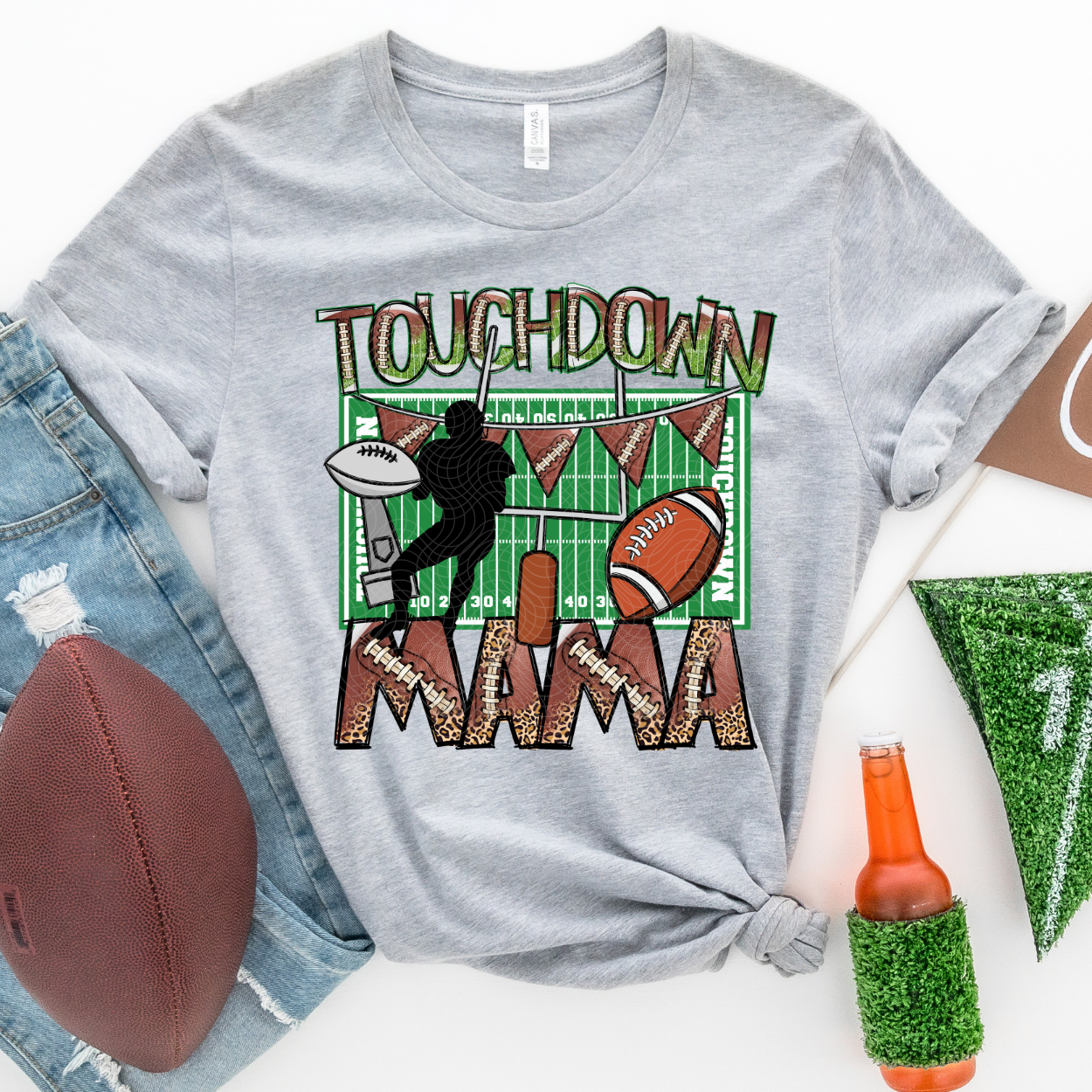 TOUCHDOWN MAMA - DTF TRANSFER