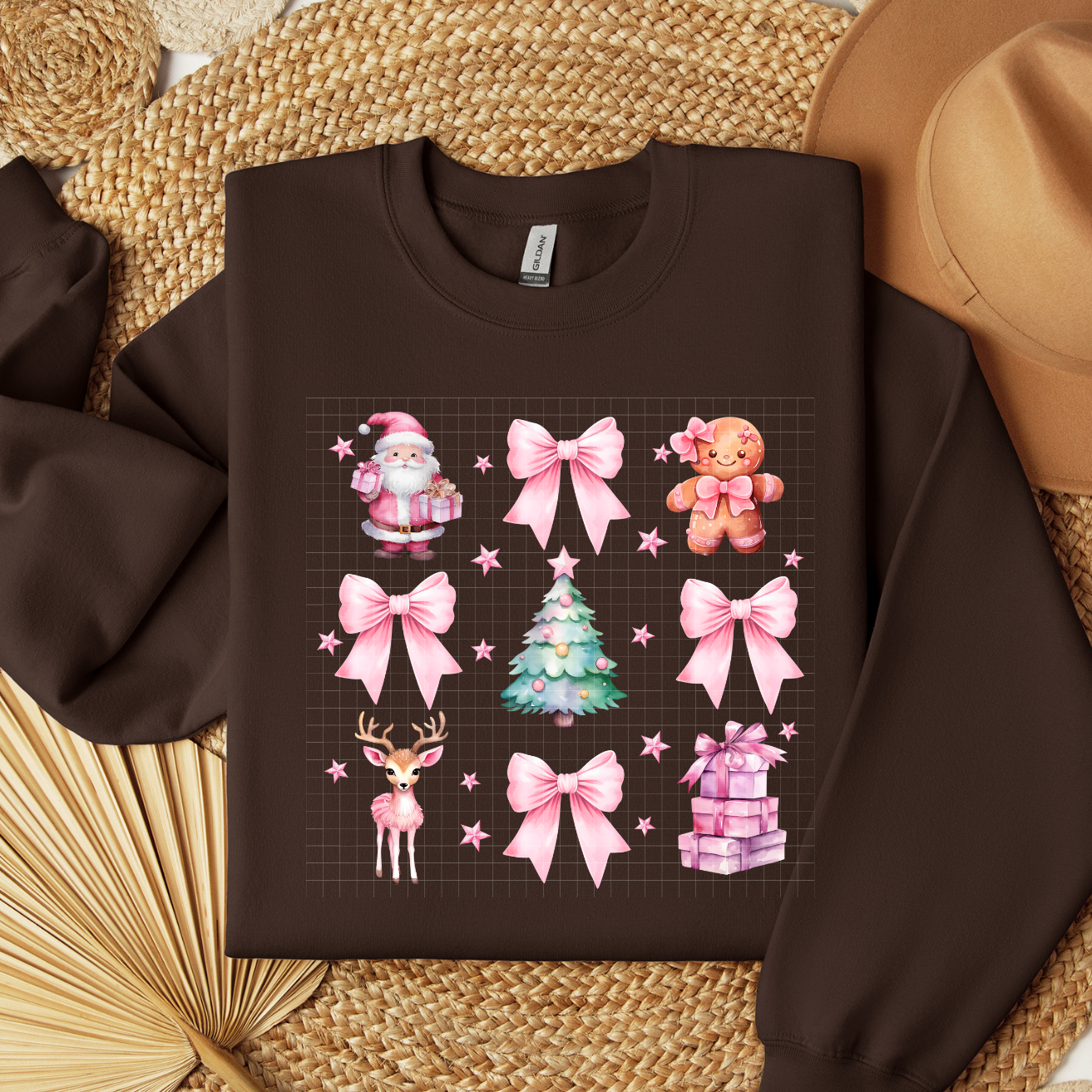 PINK CHRISTMAS COLLAGE - DTF TRANSFER