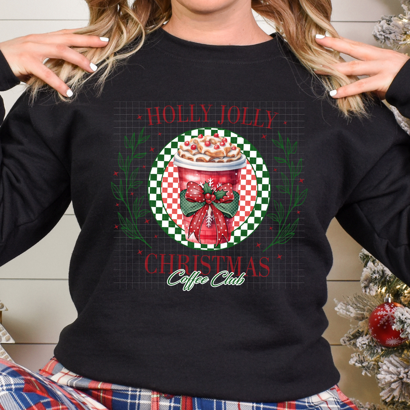 HOLLY JOLLY COFFEE CLUB - DTF TRANSFER