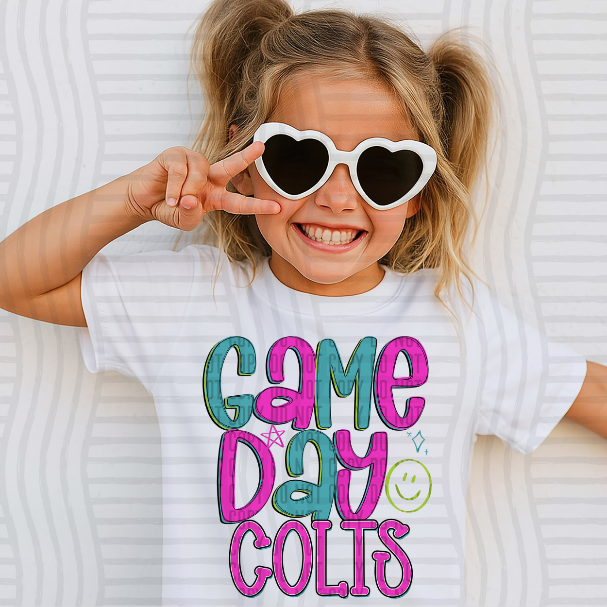 GAME DAY PINK- COLTS- DTF TRANSFER