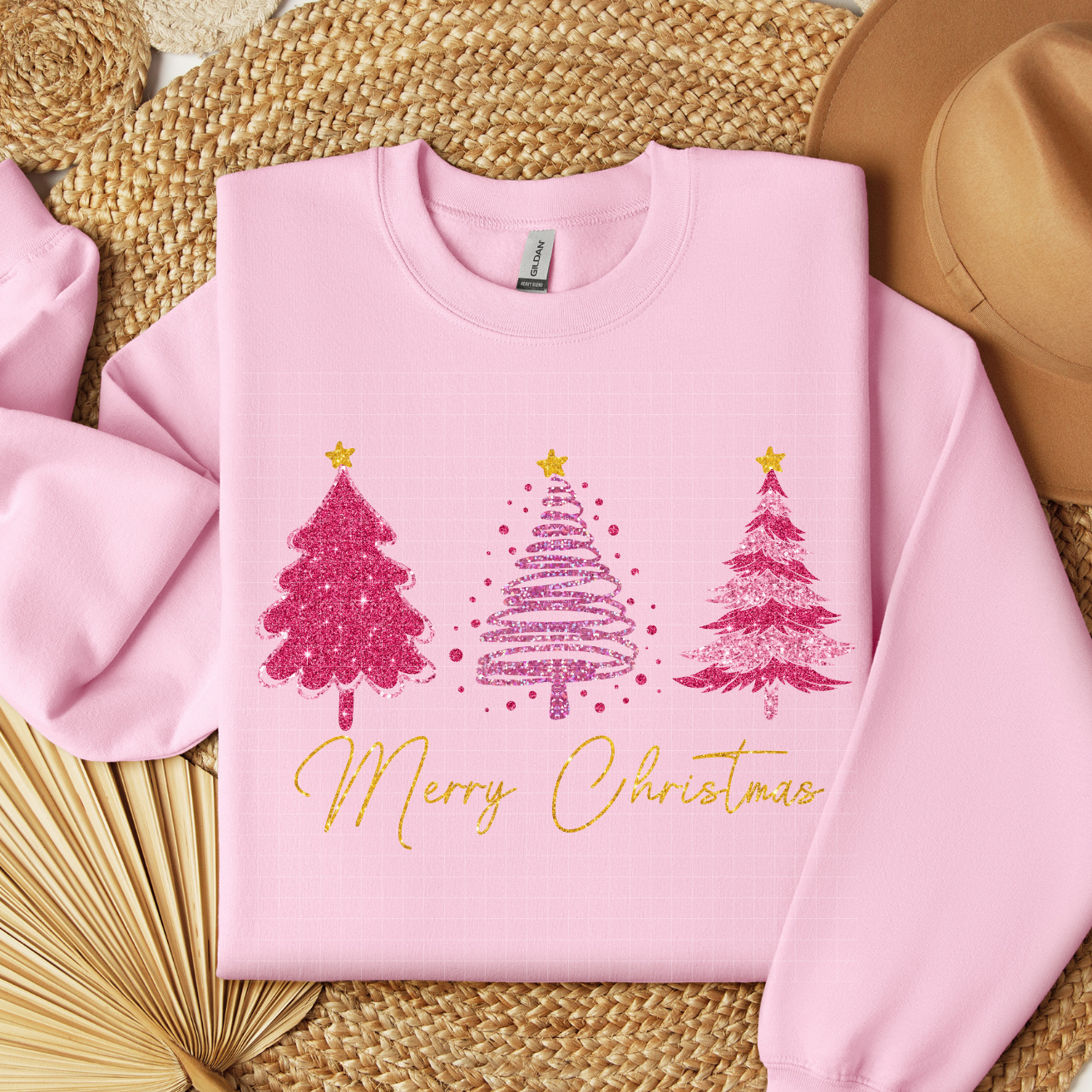 PINK TREES CHRISTMAS - DTF TRANSFER