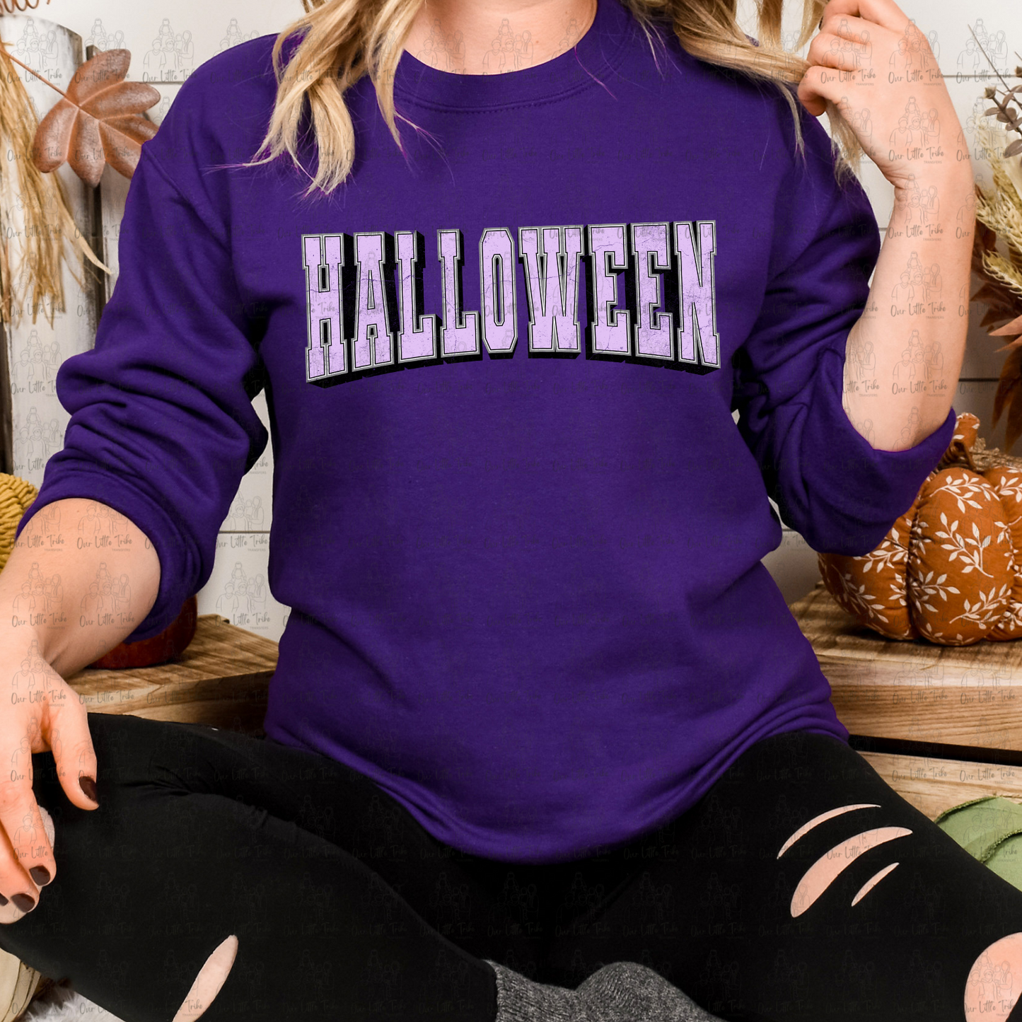 HALLOWEEN LIGHT PURPLE - DTF TRANSFER
