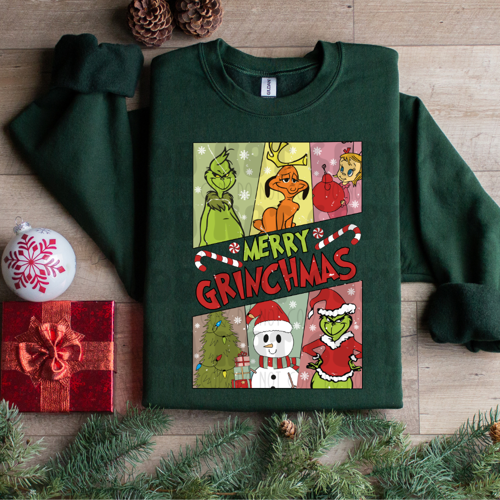 MERRY GRINCHMAS CHARACTERS - DTF TRANSFER
