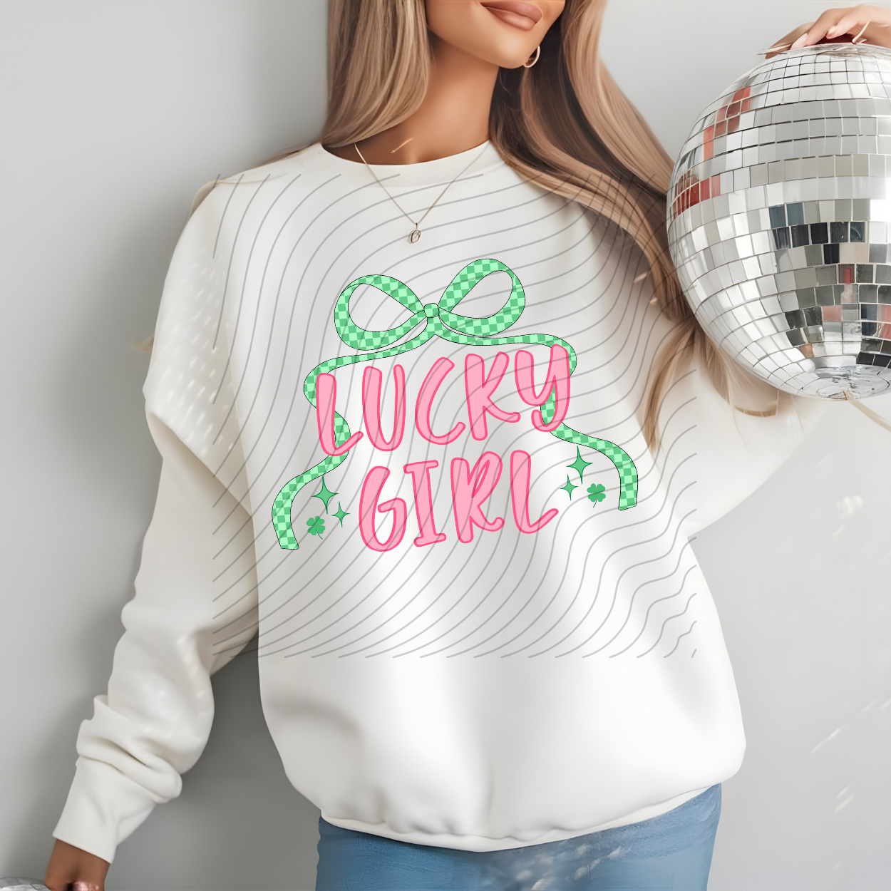 LUCKY GIRL COQUETTE - DTF TRANSFER