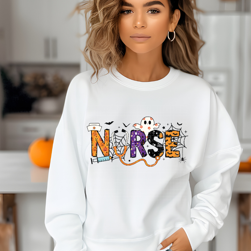 NURSE DOODLE DISTRESSED - DTF TRANSFER