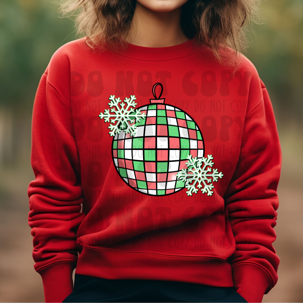 CHRISTMAS DISCO BALL - DTF TRANSFER