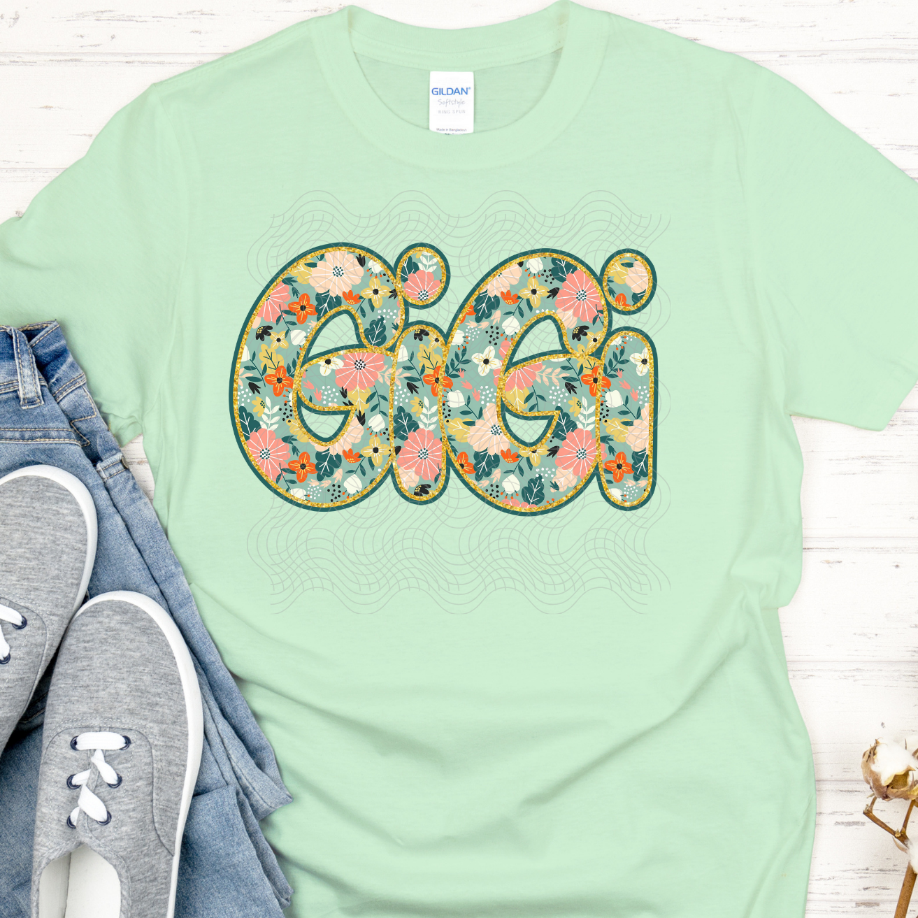 GIGI FLORAL - DTF TRANSFER