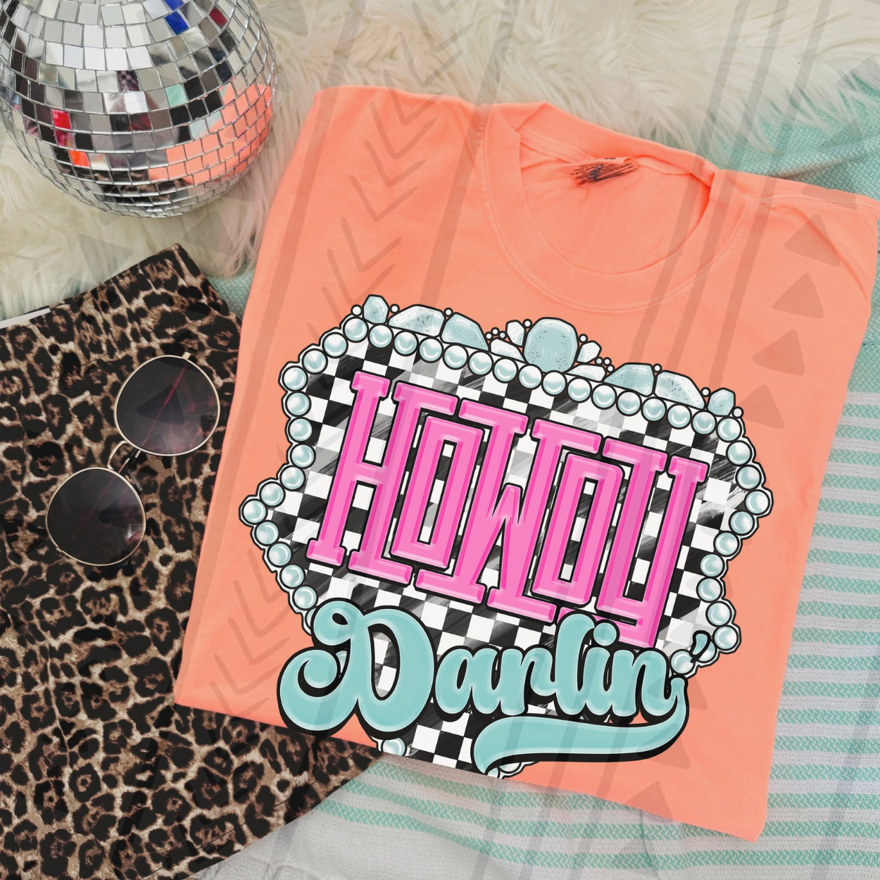 HOWDY DARLIN PINK - DTF TRANSFER