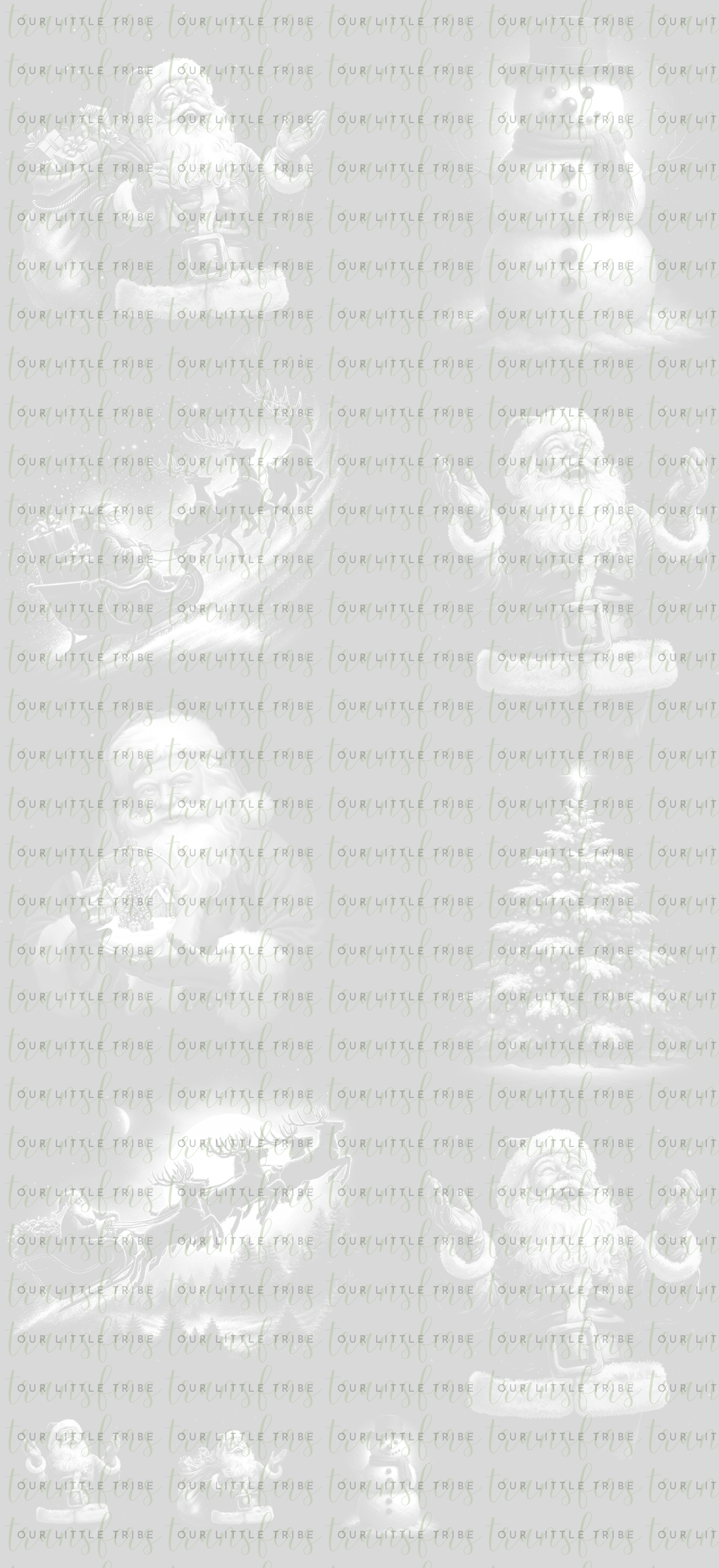 HALFTONE CHRISTMAS PREMADE - GANG SHEET 22x48