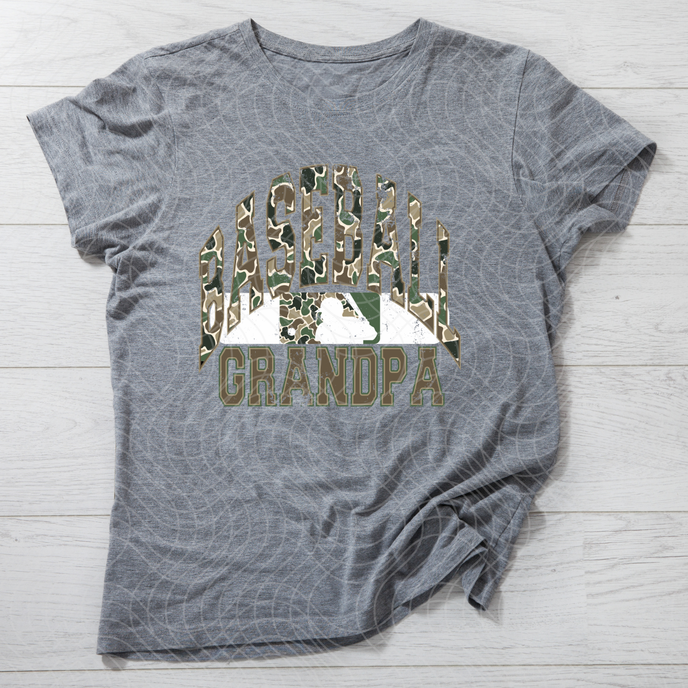 CAMO BASEBALL GRANDPA - DTF TRANSFER