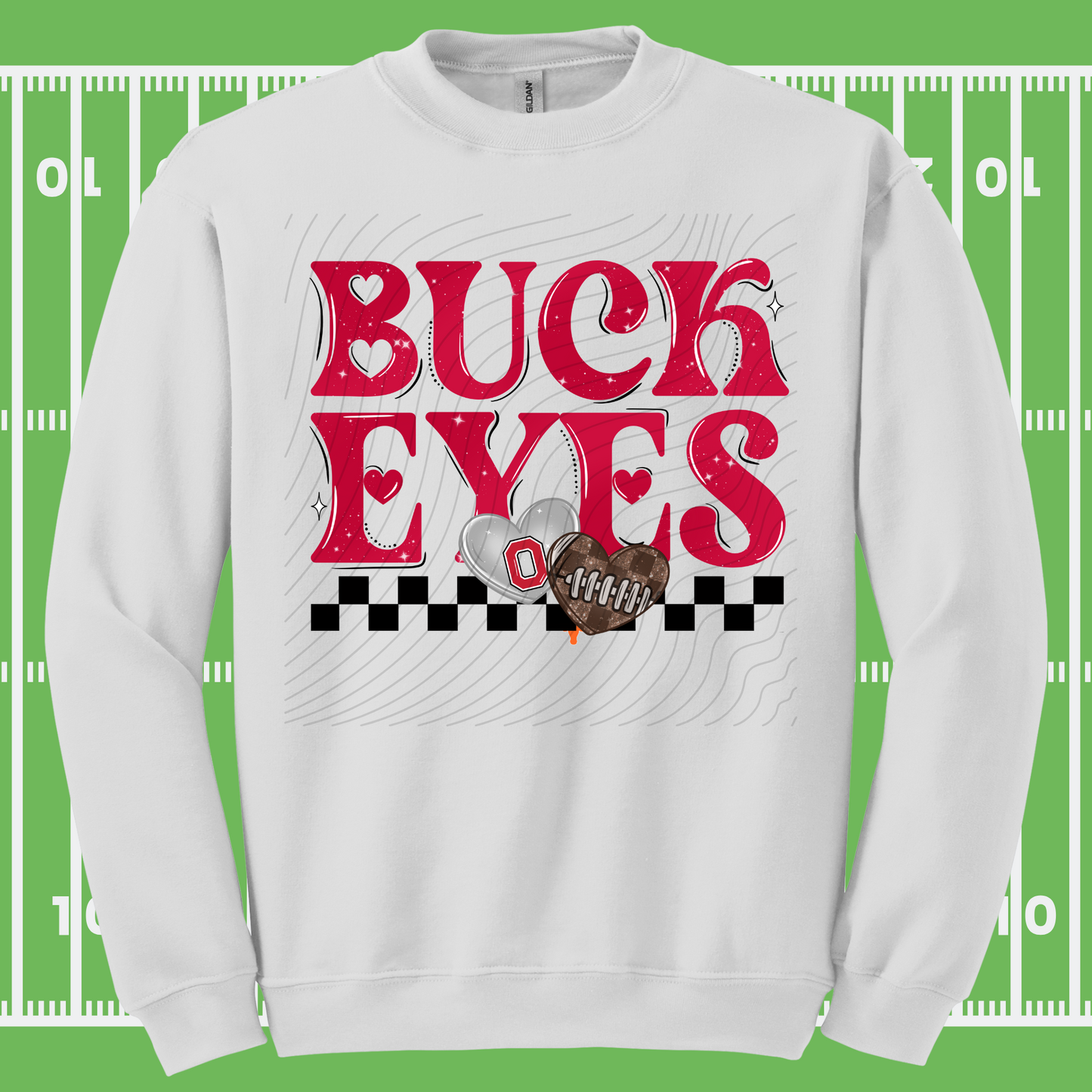 BUCK EYES HEARTS - DTF TRANSFER