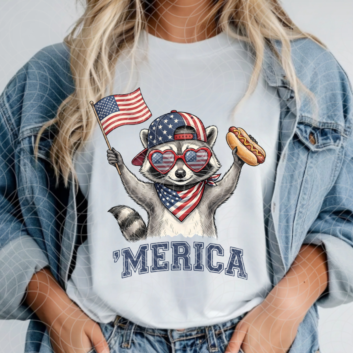 RACCOON 'MERICA- DTF TRANSFER