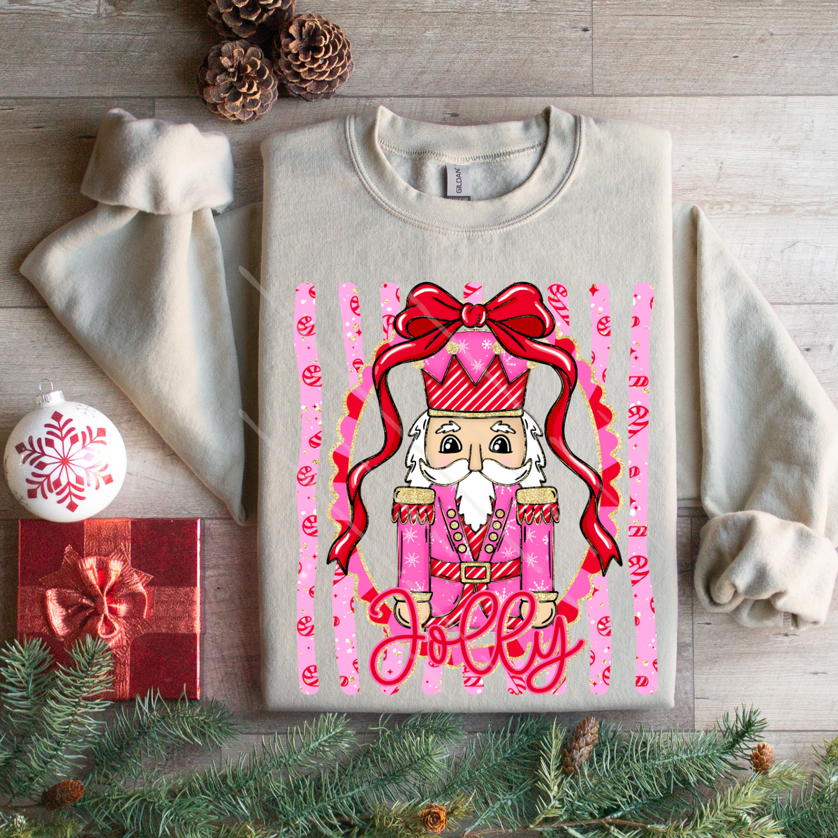 NUTCRACKER BOW JOLLY - DTF TRANSFER