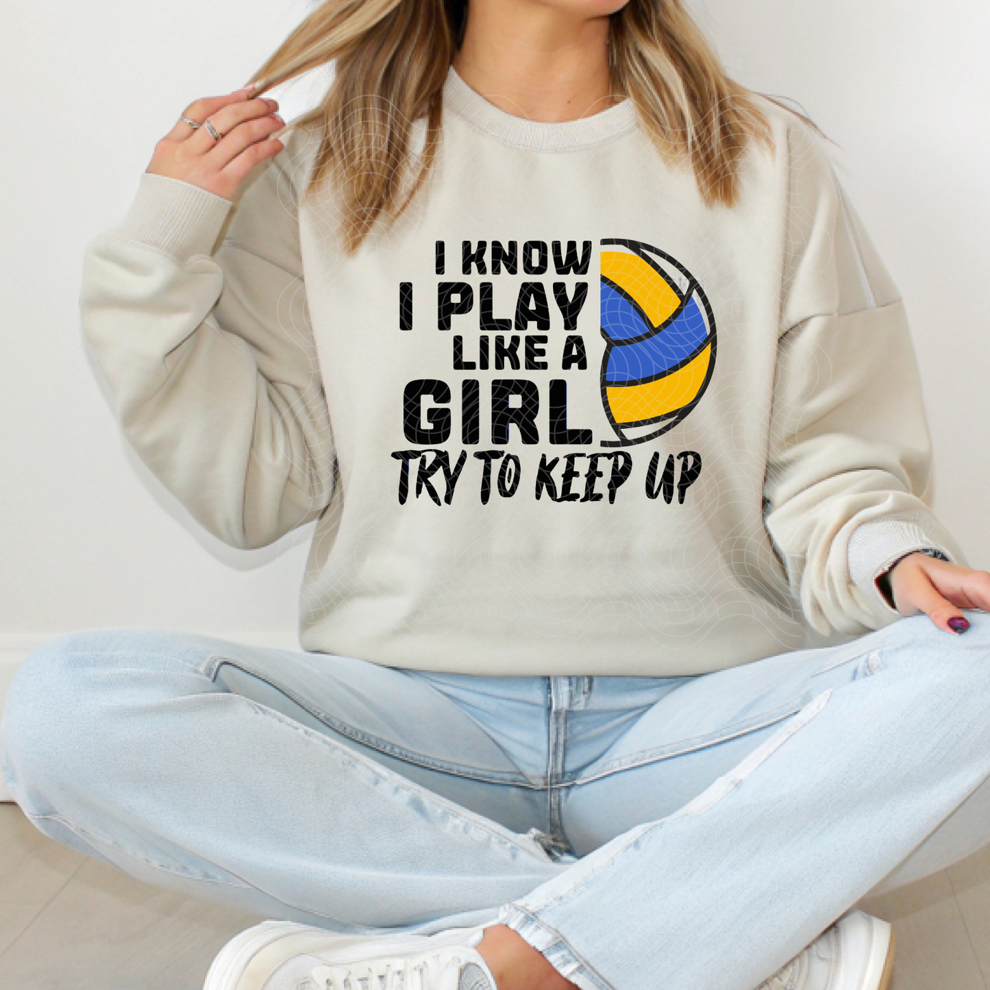 TRY TO KEEP UP VOLLEYBALL - DTF TRANSFER