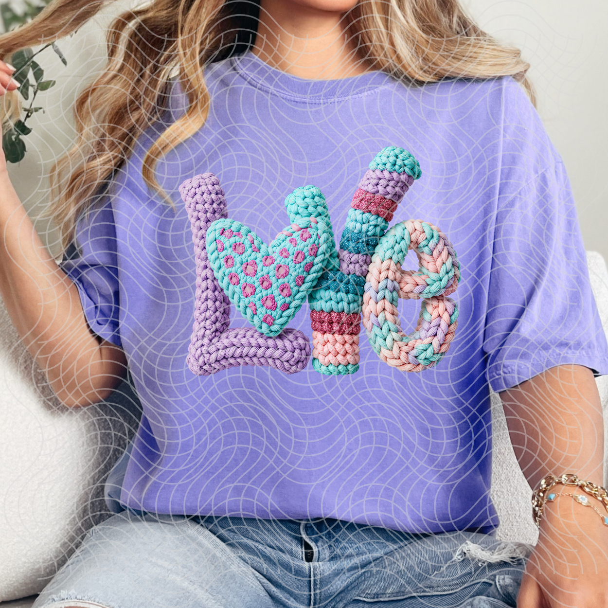 FAUX YARN LOVE - DTF TRANSFER