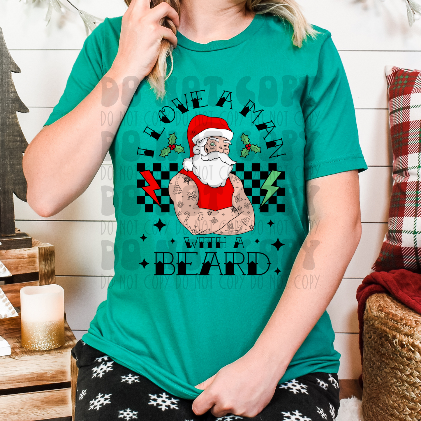 LOVE A MAN WITH A BEARD - DTF TRANSFER