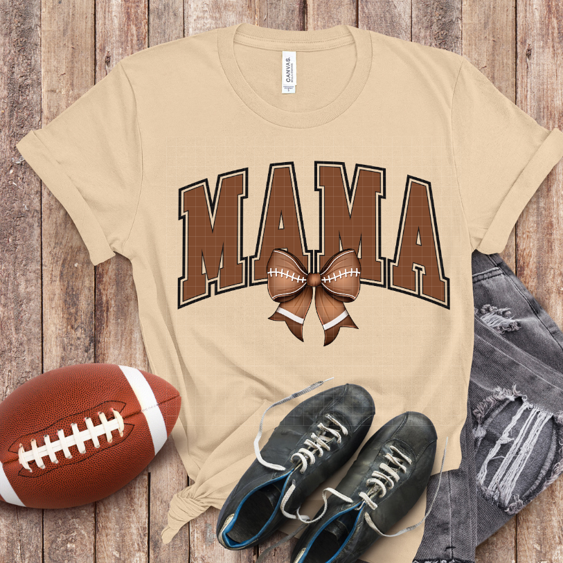 MAMA VARSITY FOOTBALL BOW - DTF TRANSFER