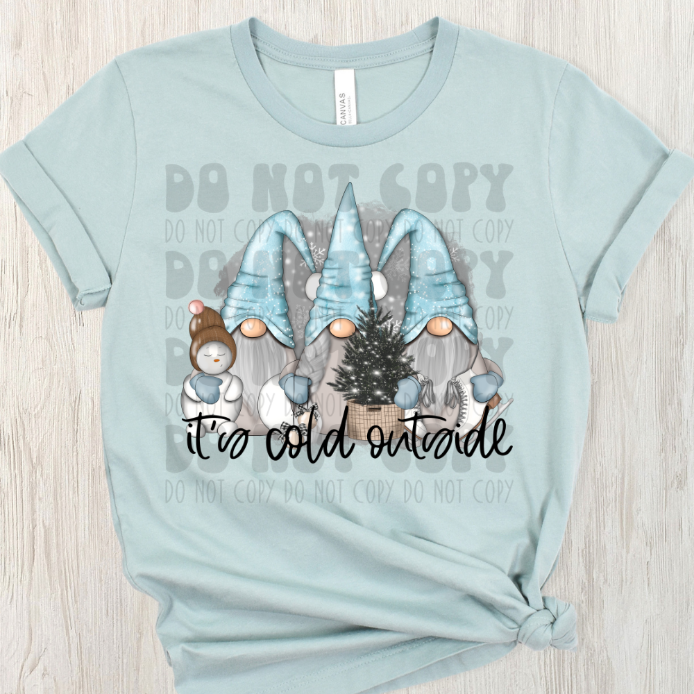 ITS COLD OUTSIDE GNOMES - DTF TRANSFER