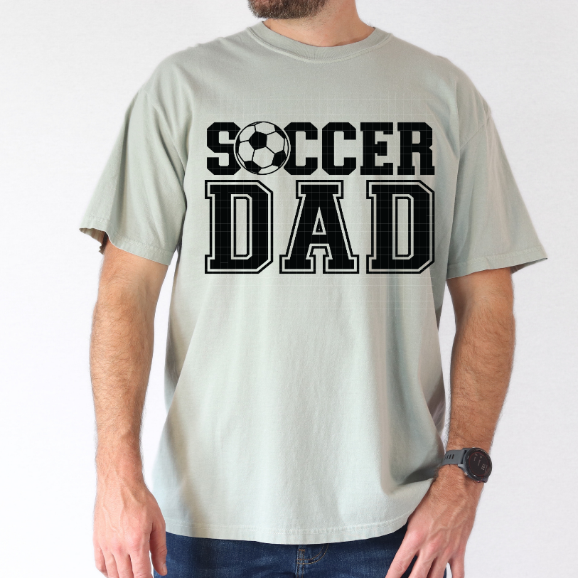 SOCCER DAD BLK - DTF TRANSFER