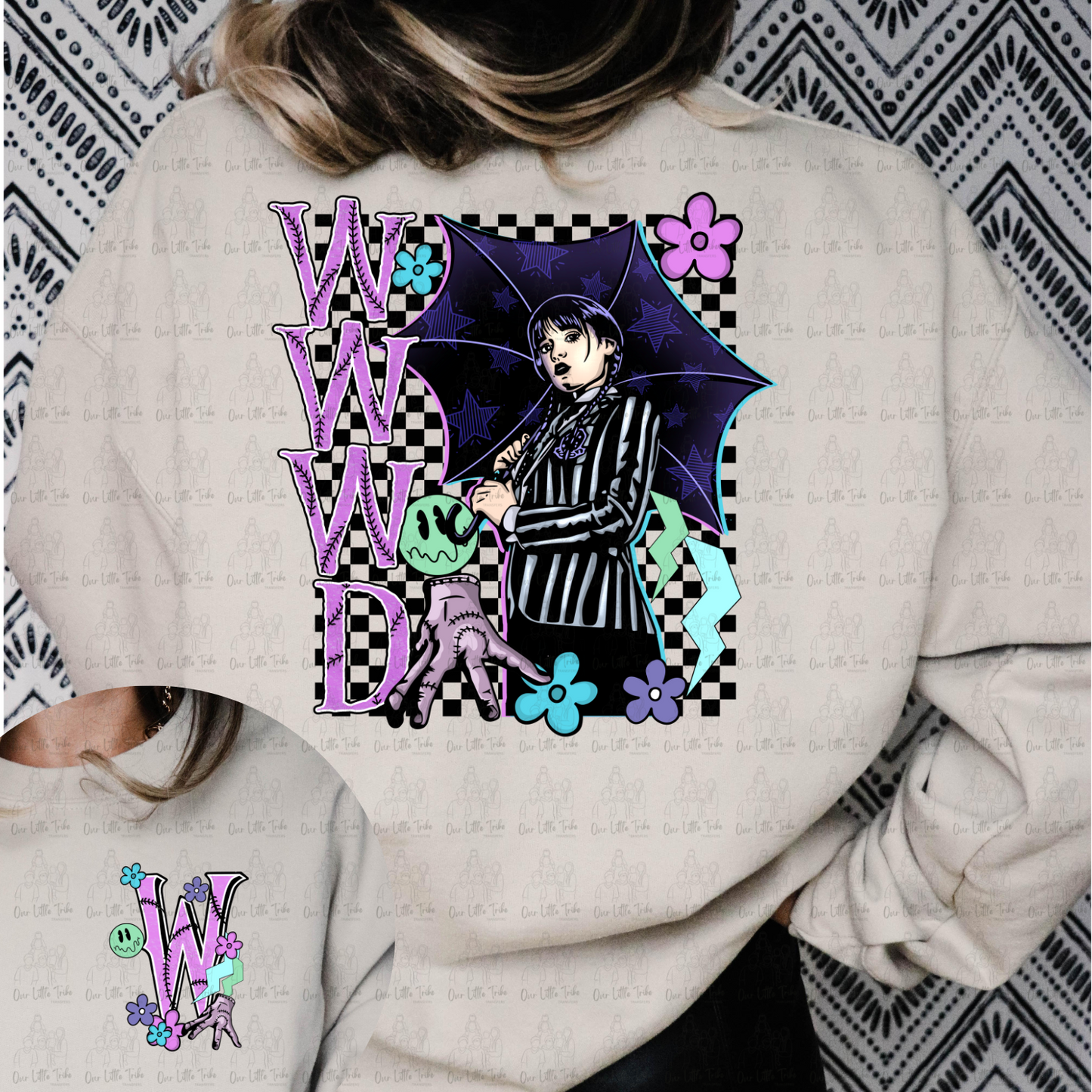 WEDNESDAY WWWD W/ POCKET - DTF TRANSFER