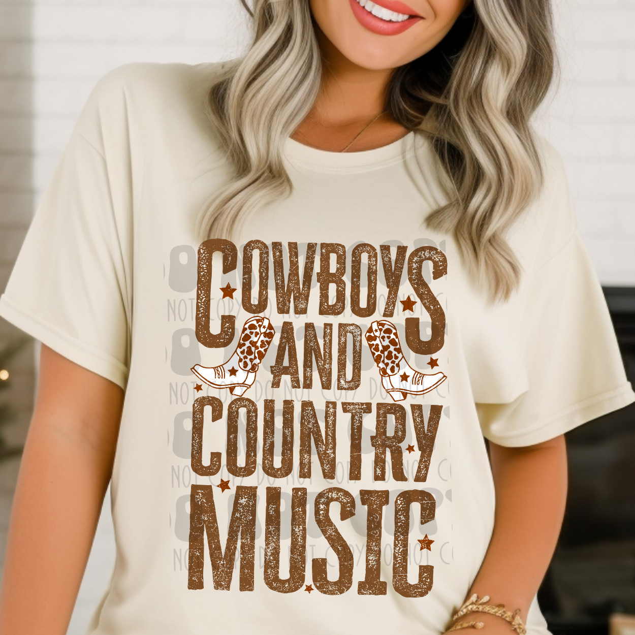 COWBOYS & COUNTRY BROWN - DTF TRANSFER