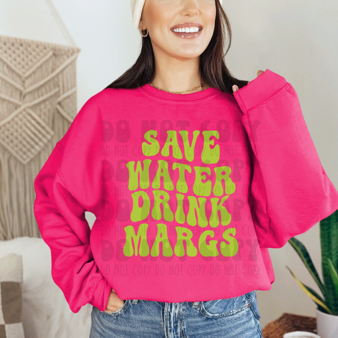 SAVE WATER DRINK MARGS - DTF TRANSFER