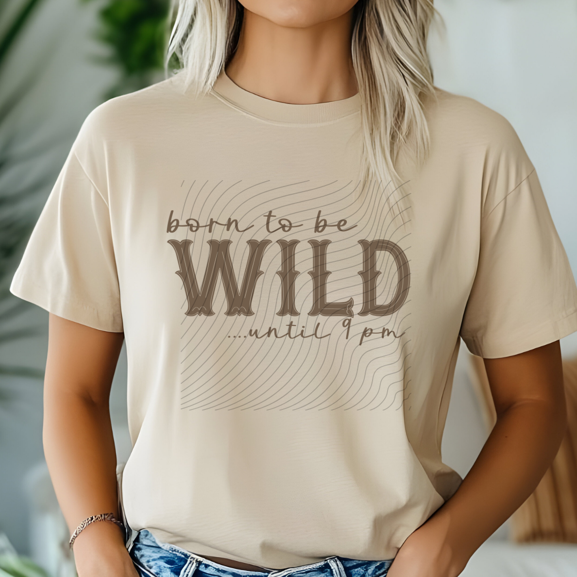 WILD UNTIL 9 PM BROWN - DTF TRANSFER