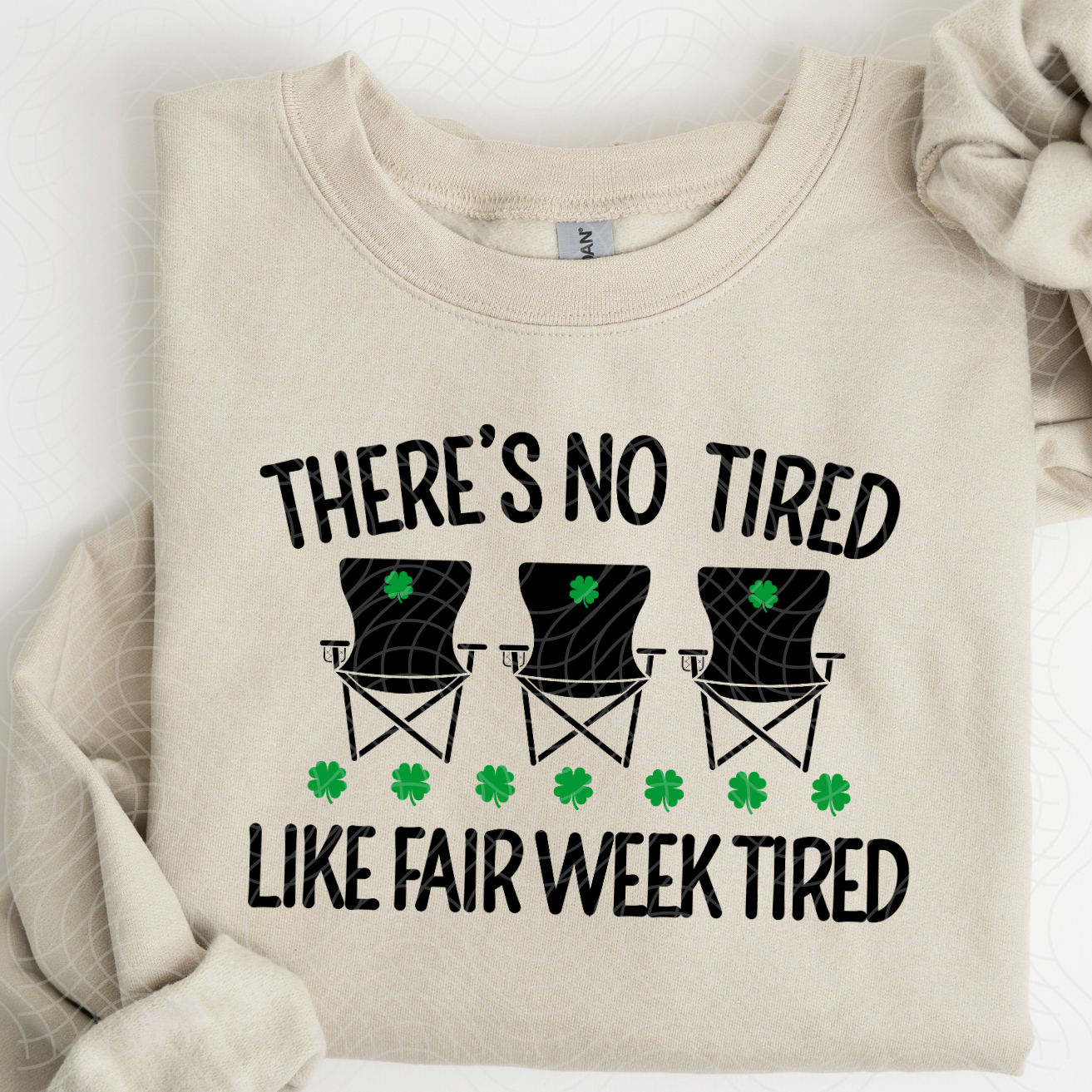FAIR WEEK TIRED BLK - DTF TRANSFER