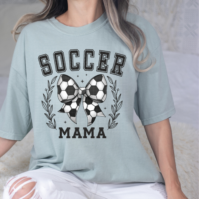 SOCCER MAMA BOW - DTF TRANSFER