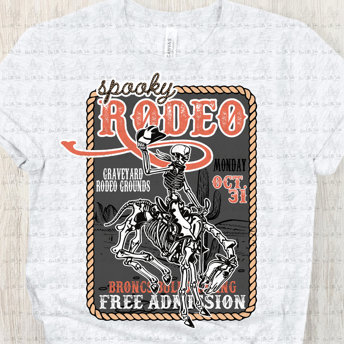 SPOOKY RODEO - NO DISTRESS - DTF TRANSFER