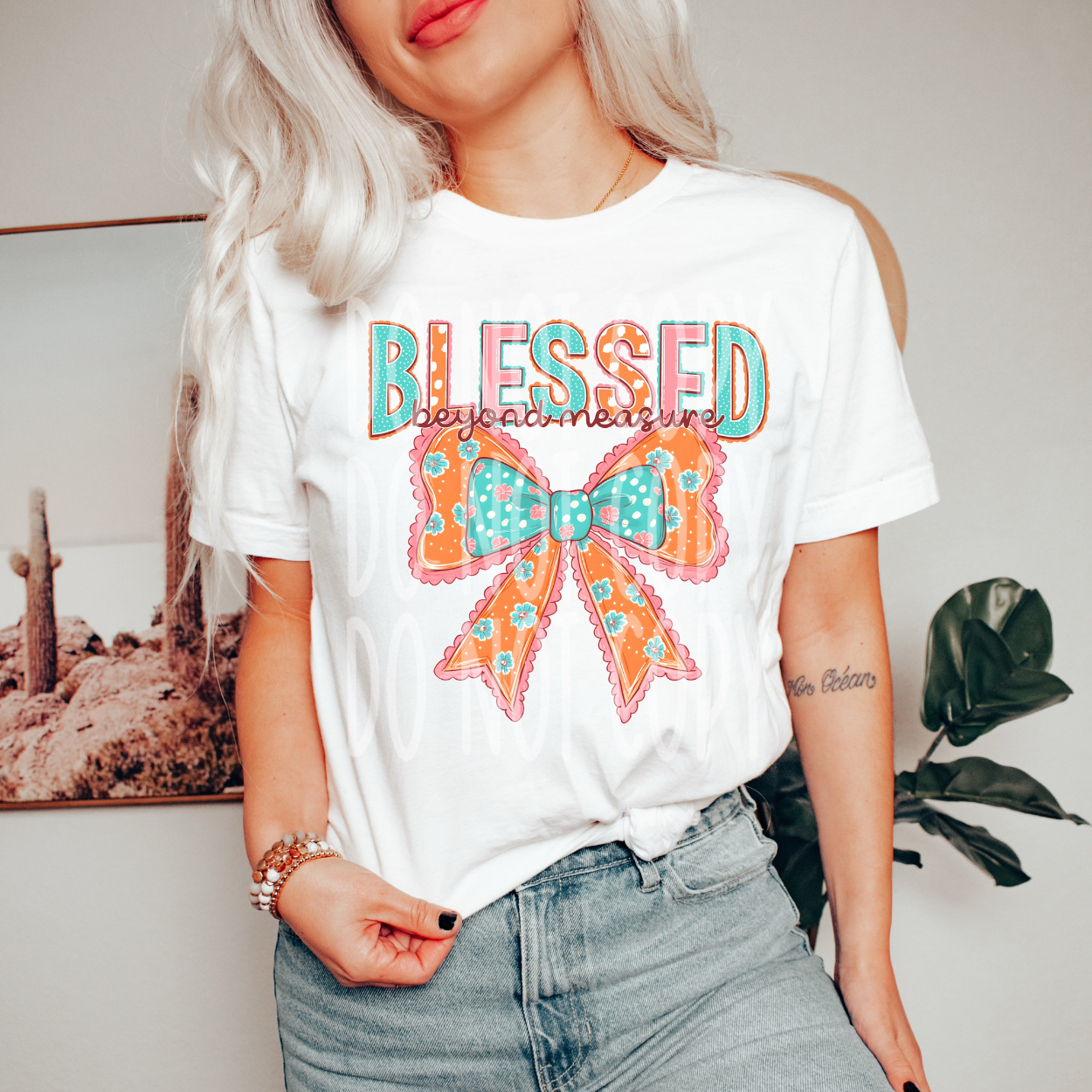 BLESSED BEYOND MEASURE - DTF TRANSFER