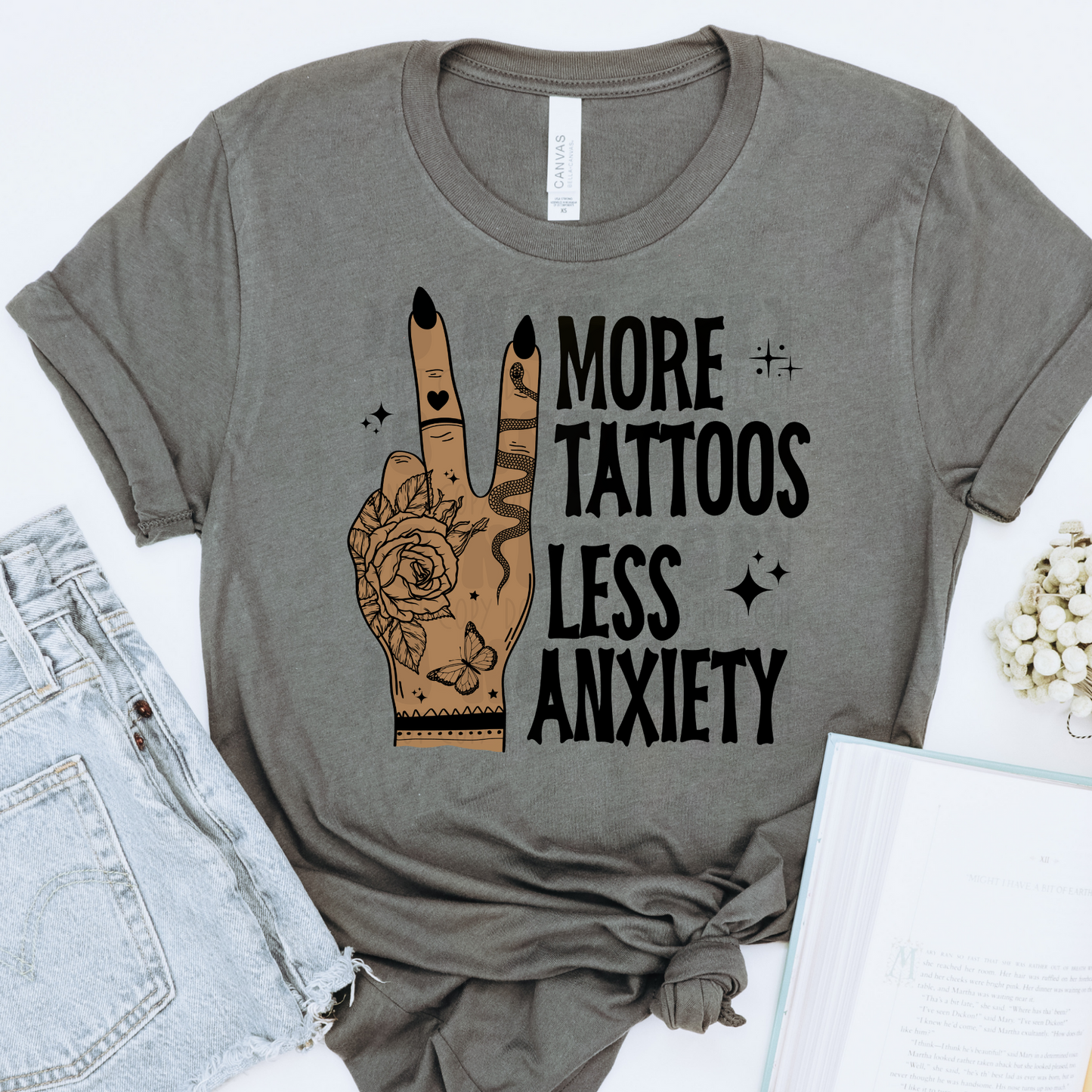 MORE TATTOOS LESS ANXIETY SKIN 3 - DTF TRANSFER