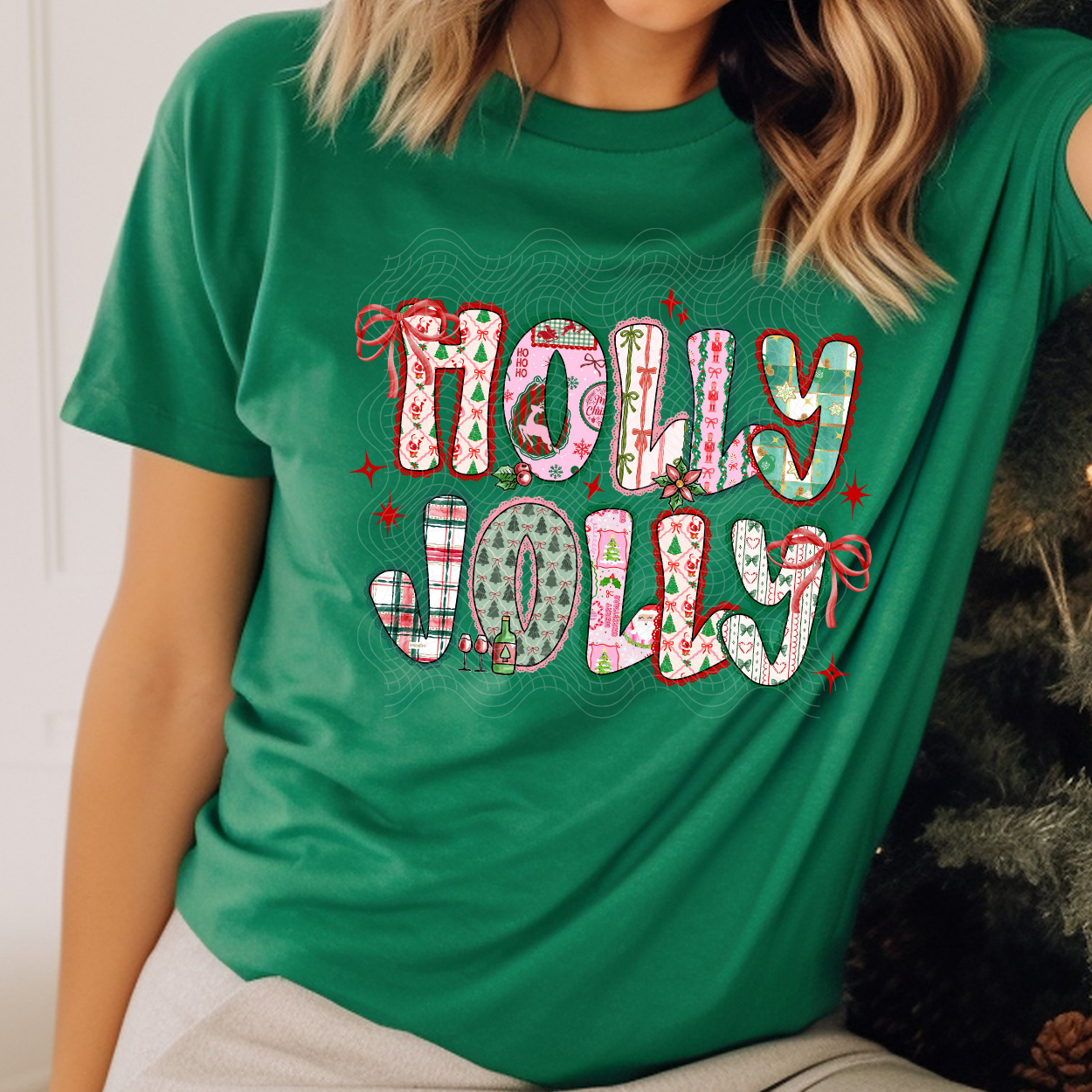 HOLLY JOLLY - DTF TRANSFER