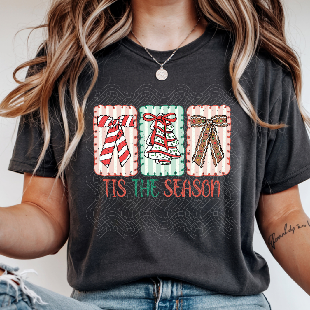 TIS THE SEASON CHRISTMAS - DTF TRANSFER
