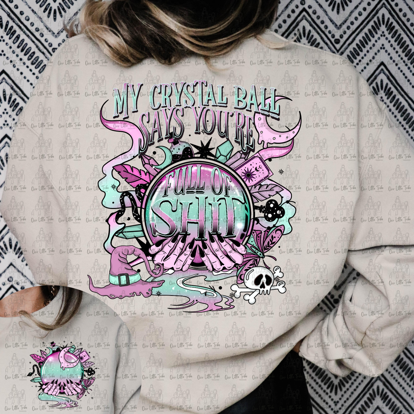 MY CRYSTAL BALL W/ POCKET - DTF TRANSFER