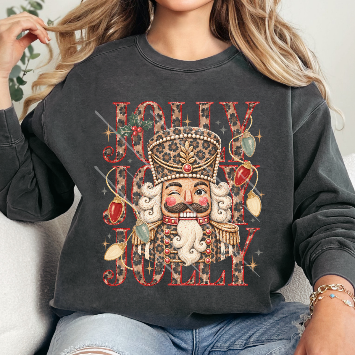 LEOPARD STACKED JOLLY NUTCRACKER - DTF TRANSFER