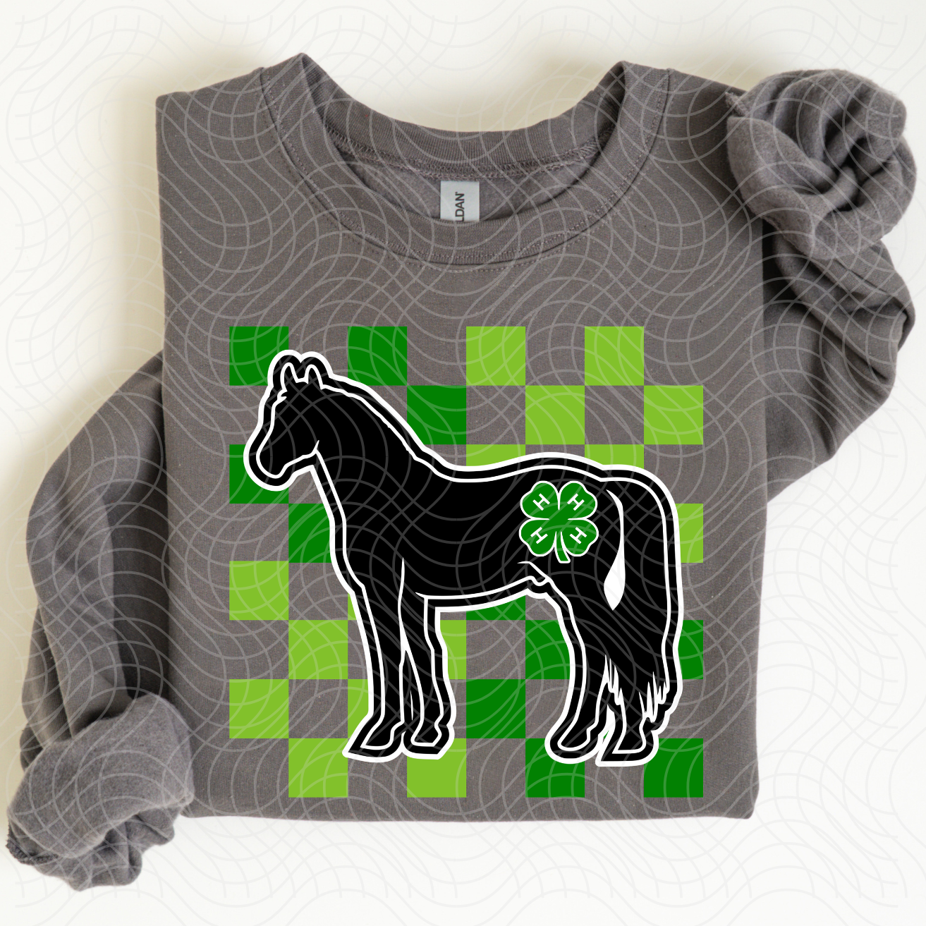 HORSE CHECKERED - DTF TRANSFER
