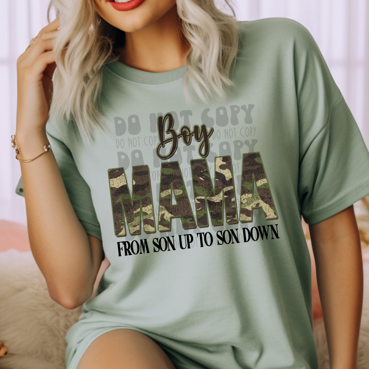 BOY MOM BLK TEXT - DTF TRANSFER