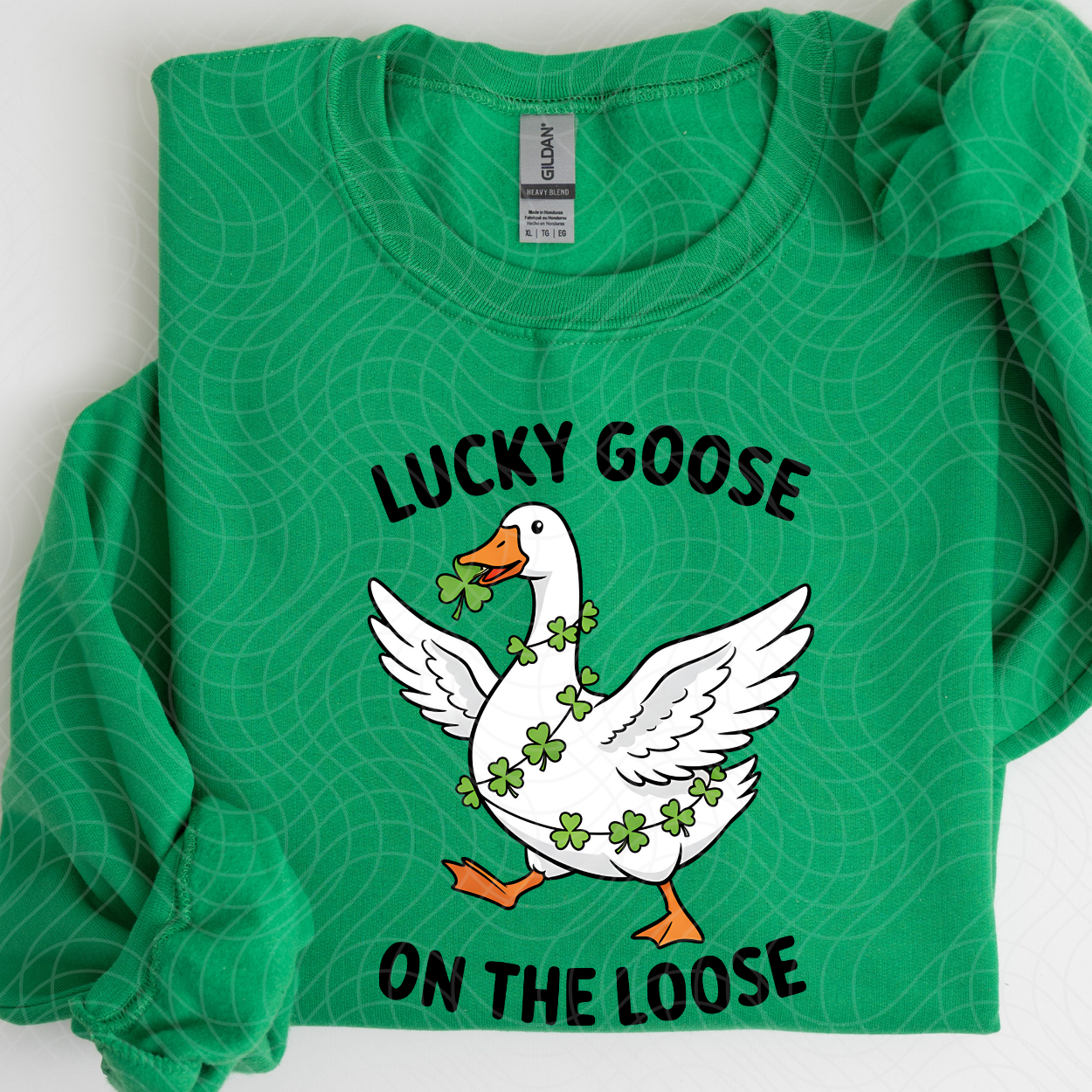 LUCKY GOOSE ON THE LOOSE BLK - DTF TRANSFER