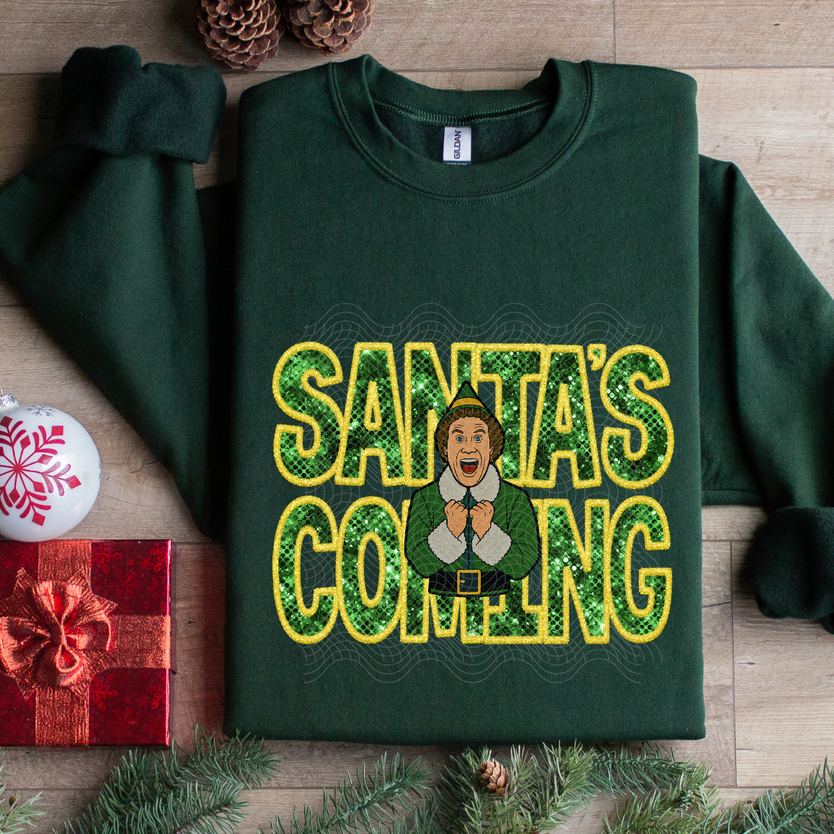 SANTA'S COMING - DTF TRANSFER