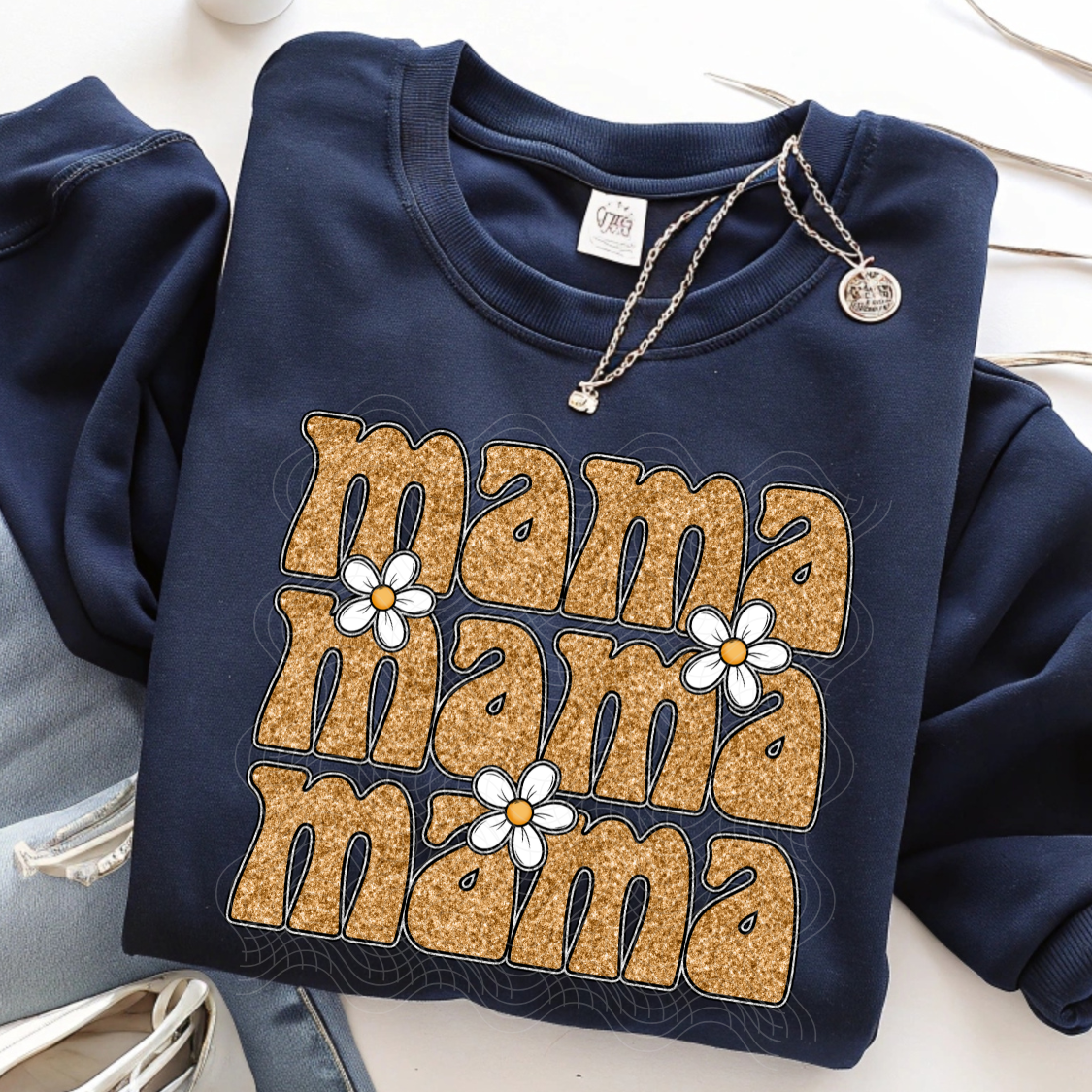 MAMA GOLD SHIMMER - DTF TRANSFER