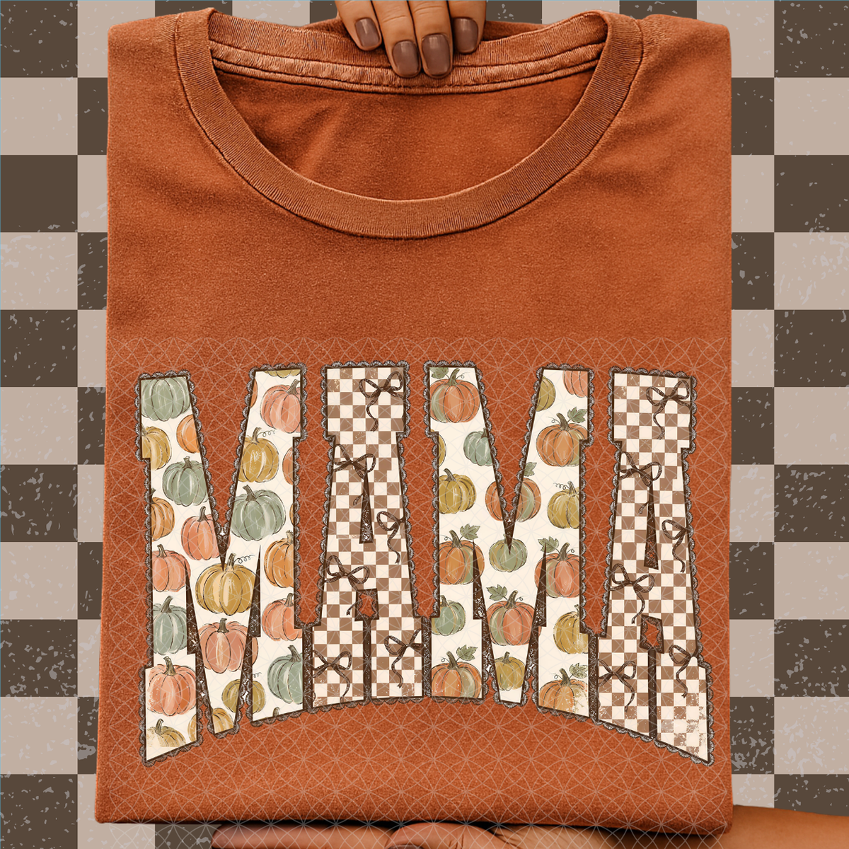 MAMA FALL PATTERNS - DTF TRANSFER