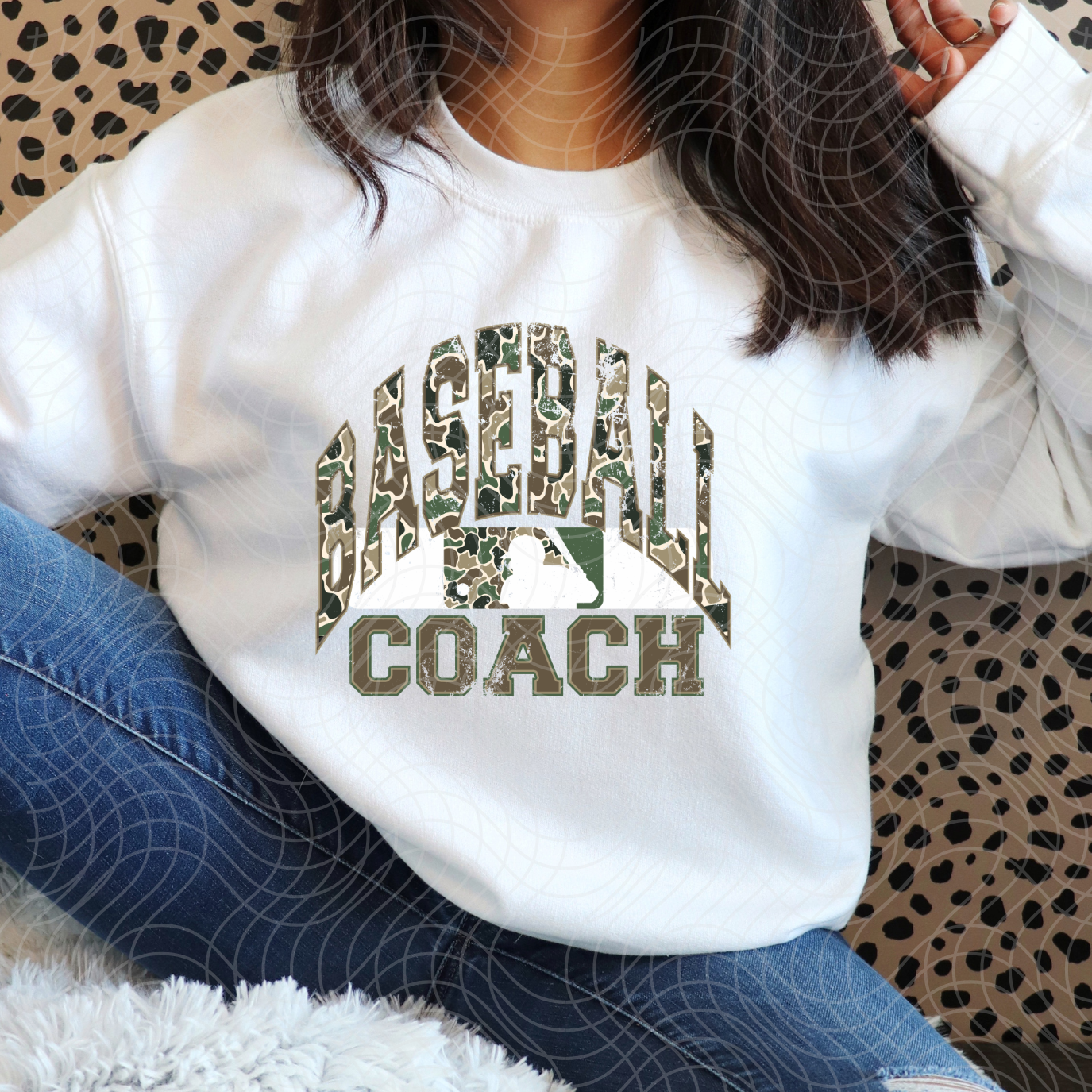 CAMO BASEBALL COACH - DTF TRANSFER