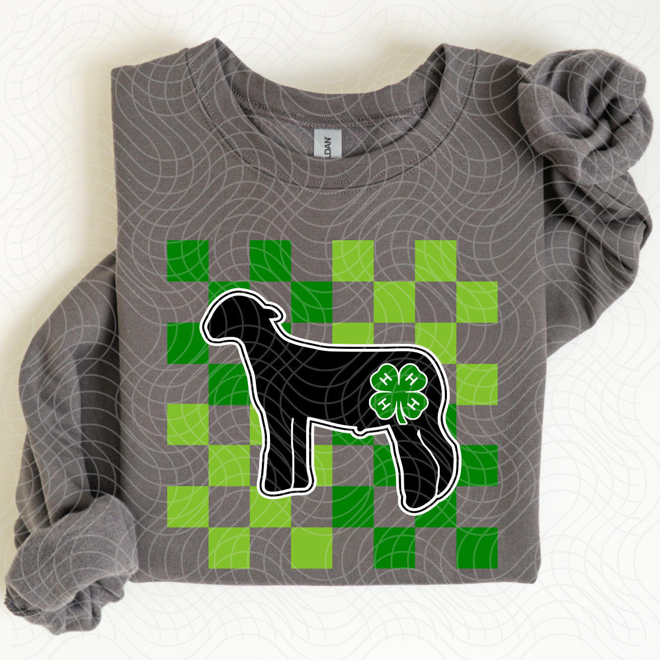 LAMB CHECKERED - DTF TRANSFER
