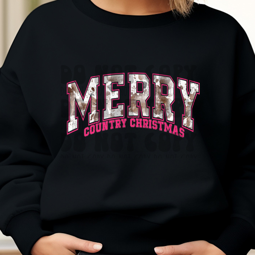 MERRY COUNTRY CHRISTMAS - DTF TRANSFER
