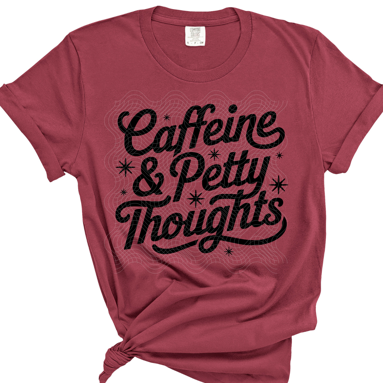 CAFFEINE & PETTY THOUGHTS - DTF TRANSFER