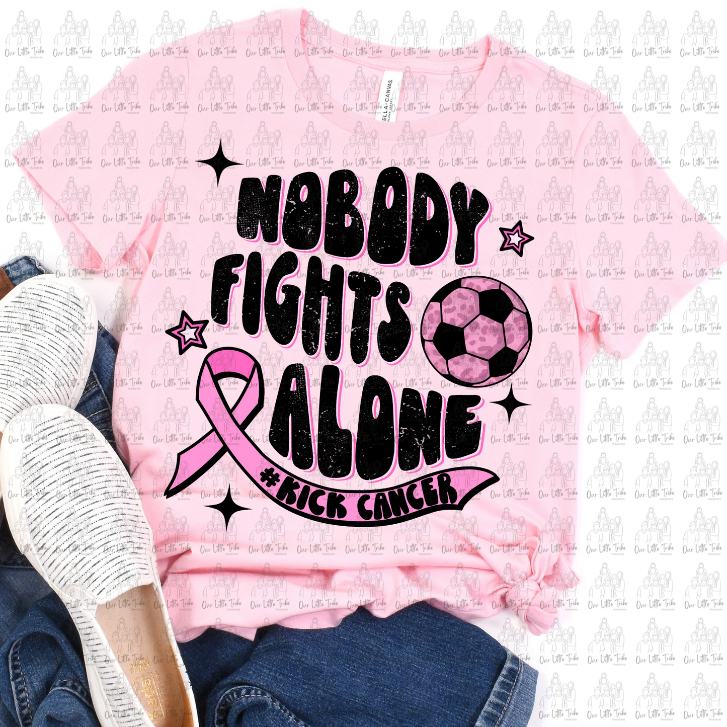 NOBODY FIGHTS ALONE SOCCER - DTF TRANSFER