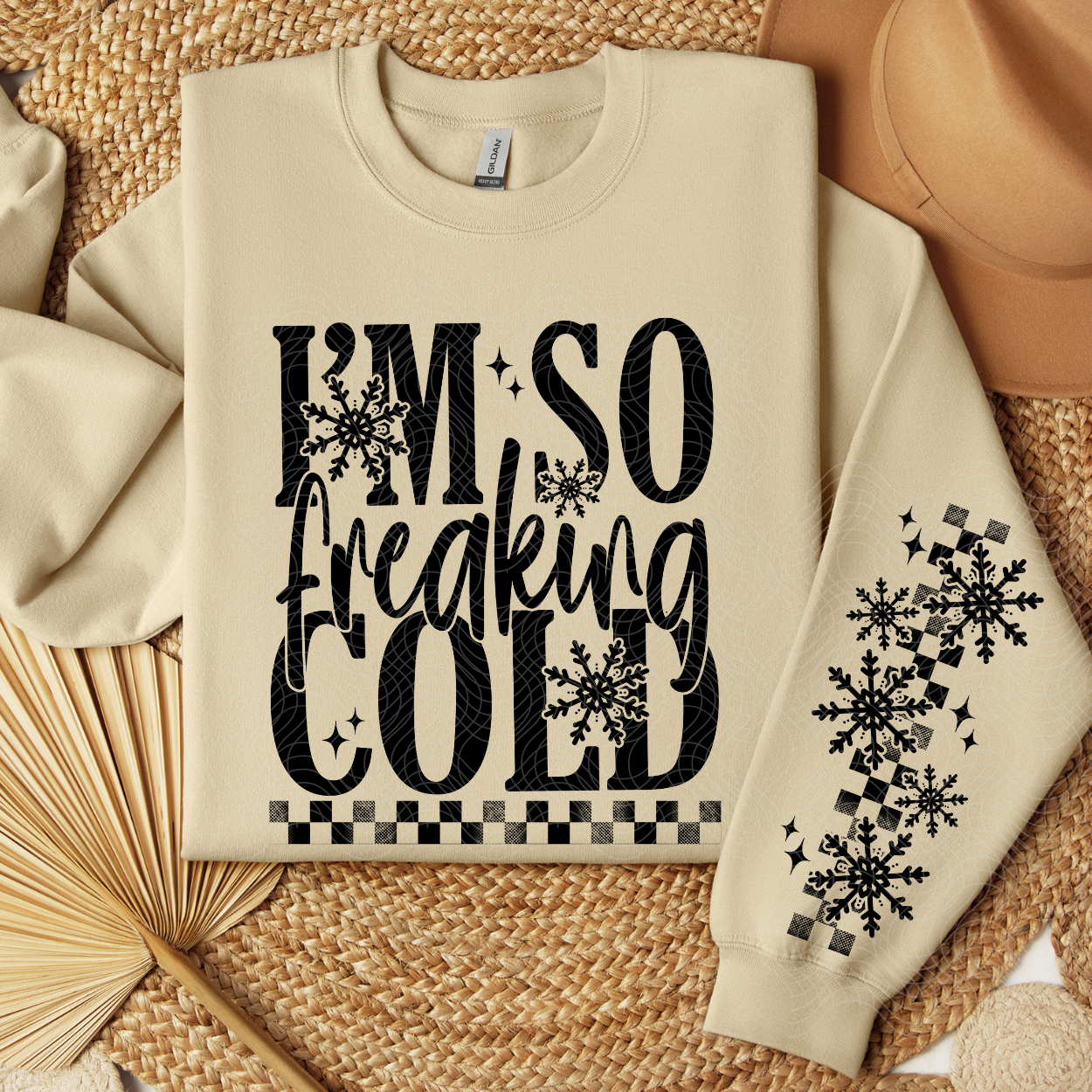 COLD BLK W/ SLEEVE - DTF TRANSFER