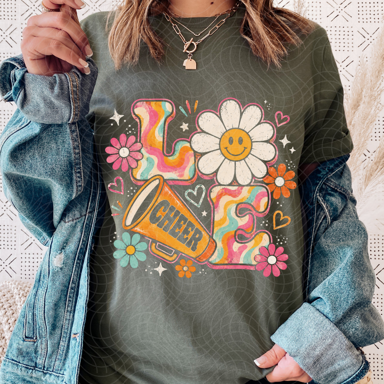 RETRO LOVE CHEER - DTF TRANSFER