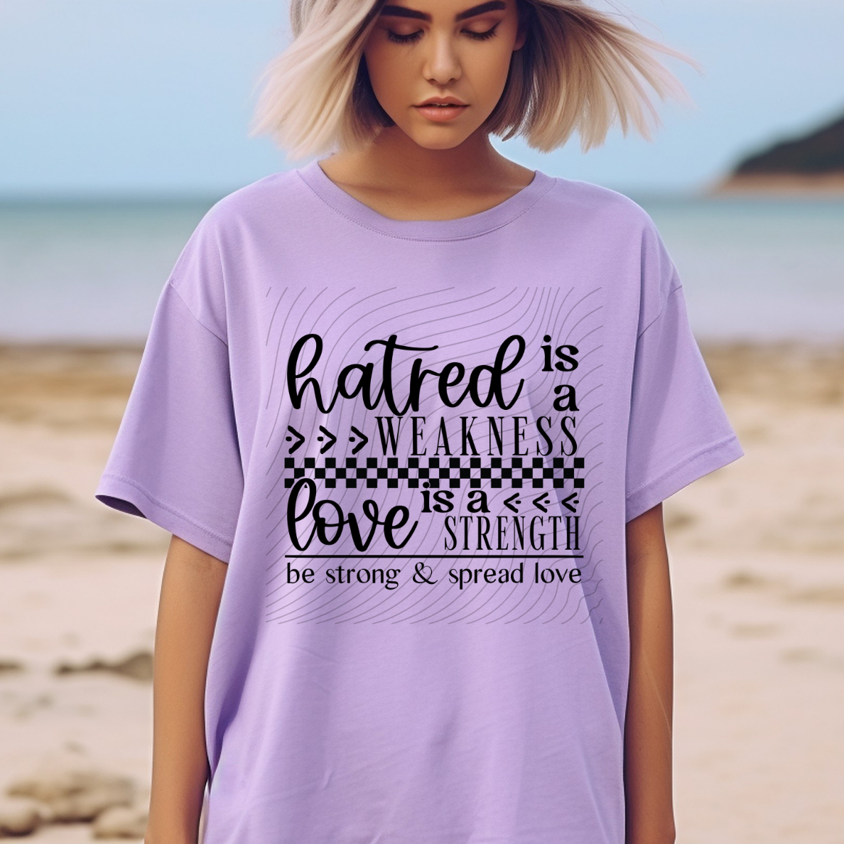 HATRED IS A WEAKNESS BLK - DTF TRANSFER